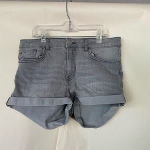 Grey high waisted shorts